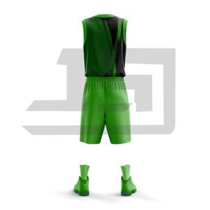 Tenue de basketball moderne : maillot et short imprimés en tissu léger pour les sports d'équipe et l'entraînement quotidien - Product Image 2