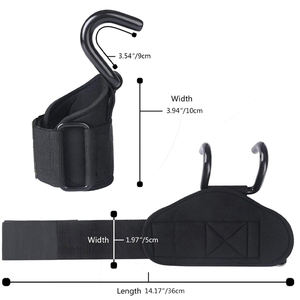 Power Weight <b>Lifting</b> training gym <b>straps</b> hook weightlifting hook-grips <b>straps</b> Wholesale Low Price - Product Image 2