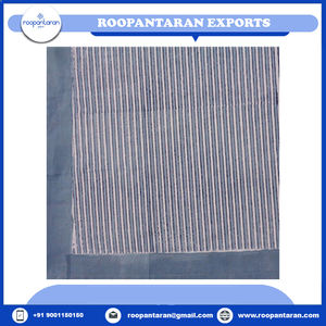 Último diseño blanco rectángulo Jacquard bloque de mano impreso calidad premium manteles de algodón puro para la venta - Product Image 4