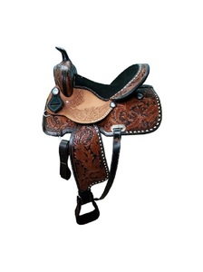 Juego de tachuelas de cuero genuino de primera calidad, monturas de carreras occidentales e inglesas para montar a caballo - Product Image 5