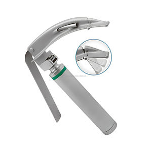 ชุดเครื่องมือส่องกล่องเสียงไฟเบอร์ออปติกไฟฟ้า McCoy สำหรับการใส่ท่อช่วยหายใจ ได้รับมาตรฐาน CE ISO บริการ OEM ODM อุปกรณ์ผ่าตัดสำหรับโรงพยาบาล ใช้ซ้ำได้ - Product Image 4