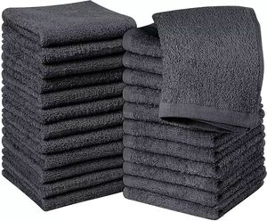 100% serviettes de visage de luxe en coton égyptien flanelles à séchage rapide 1-24 paquets de chiffons de lavage de bain logo imprimé personnalisé absorbant - Product Image 5