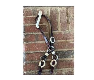 ชุดหมุดตกแต่งหนังแท้แบบตะวันตกที่คาดศีรษะและปลอกคอหน้าอกสำหรับขับขี่จากอินเดีย - Product Image 4