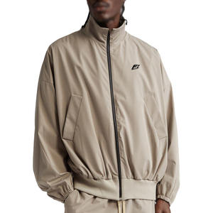 Conjunto Deportivo de Felpa de Algodón Unisex al por Mayor, Chaqueta Cortavientos con Cremallera, Sudadera Vintage Lavada, Conjuntos de Jogger, Ropa Deportiva de Marca Privada OEM - Product Image 1