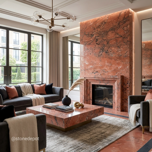 First Quality Red Travertine <b>Marble</b> for Wall and Floor - Product Image 5