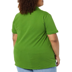 Camiseta de cuello redondo de algodón, camiseta de corte clásico Camiseta de manga corta a rayas para mujer Cuello redondo de manga larga de ajuste clásico para mujer - Product Image 2