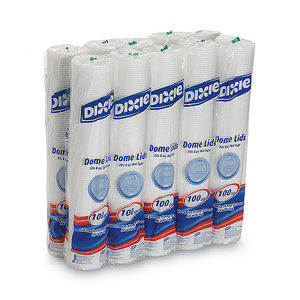 Couvre-gobelets Dixie pour boissons chaudes de 8 oz, blancs, 1000/carton (9538DX) - Product Image 1