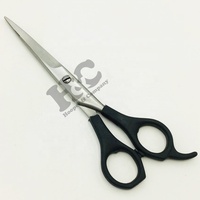 Ciseaux de coiffure professionnels pour droitiers, droits, en acier inoxydable, à dents fines, 28 dents, manche long, pour barbier