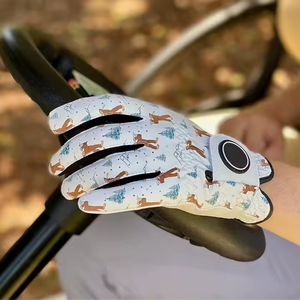 Servicio OEM guantes de golf de colores personalizados con logotipo Guante de golf transpirable Deportes bordado Cabretta cuero Guante de golf - Product Image 6