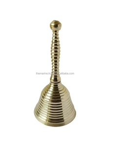 กระดิ่งบริการสไตล์วิคตอเรียนทำจากทองเหลืองแท้ แกะสลักด้วยมือ กระดิ่งตั้งโต๊ะธีมดนตรี  งานสั่งทำพิเศษสำหรับแผนกต้อนรับ ทำจากโลหะ - Product Image 1