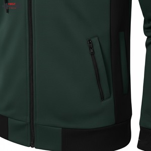 ODM/OEM Wholesale Winter Streetwear Men's & Women's Full Zip up Custom Print Logo Front Hoodies Fleece <b>Sweatshirt</b> - Product Image 4