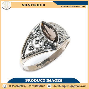 แหวนเงินแท้ปรับแต่งได้ปรับแต่ง925ได้สีเขียวธรรมชาติสีเขียวนิลเครื่องประดับงานแต่งงานอินเดียที่เชื่อถือได้แหวนโอนิกซ์ - Product Image 6