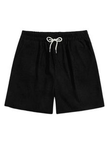 Logotipos bordados personalizados populares para hombres Pantalones cortos de pana retro Pantalones cortos para correr para hombres Pantalones cortos de baloncesto de pana Vintage para hombres - Product Image 5