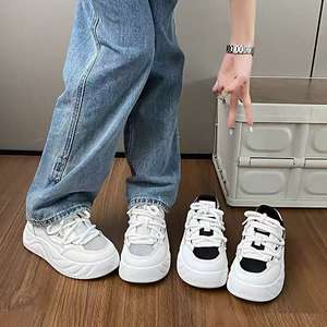 Chaussures de Skateboard pour Hommes Tendance Mode Sport Plein Air Décontracté Course en Cuir Véritable Baskets Respirantes Printemps - Product Image 3