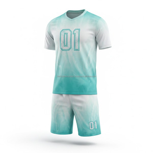 Uniforme de Fútbol Sublimado Personalizado 100% Poliéster, Camiseta de Fútbol con Rayas, Transpirable, de Secado Rápido, Ropa Deportiva para Entrenamiento de Equipo - Product Image 2