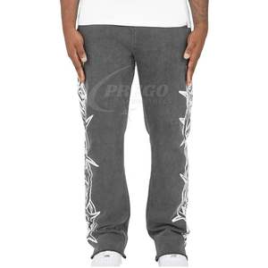 ชุดฮู้ดดี้และกางเกงวอร์มทรงเฮฟวี่เวท ล้างสีแบบแอซิด  แบบเรียบ  สำหรับสกรีนลาย  สไตล์วินเทจ ระบายอากาศได้ดี สำหรับผู้ชาย ปี 2025 - Product Image 5