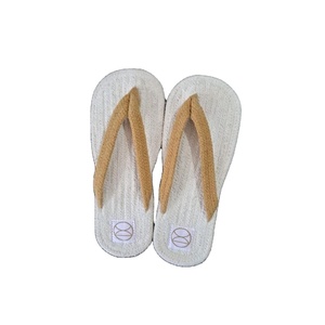 Zapatillas de algodón trenzado Natural respetuosas con el medio ambiente, uso doméstico, sandalias de habitación de algodón de ganchillo de hoja perenne, sandalias de habitación tipo Tanga duraderas - Product Image 1
