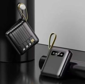 10000mAh 2-in-1 Built-in <b>Cables</b> LCD Digital Display 12W Output Portable Power Station Power Bank for Phones at wholesale prices - Product Image 5