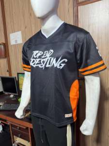 Vente en gros pas cher 100% maillots de football américain en polyester imprimé par transfert de chaleur respirant cousu en arrière unisexe - Product Image 2