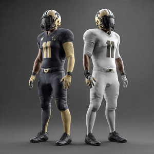 Tenues de sport américaines, nom de l'équipe, uniforme de football, imprimé, col en V, ensembles de pantalons américains - Product Image 1