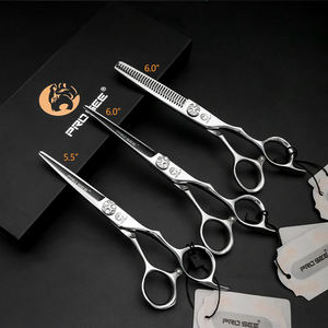 กรรไกรตัดผมคุณภาพสูงแบบกำหนดเอง ขนาด 5.5 นิ้ว 6 นิ้ว ผลิตจากเหล็ก 440C กรรไกรซอยผมระดับมืออาชีพ - Product Image 1