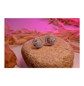 Fine Jewelry Earrings Manufacturer of Premium Trendy Design CVD HPHT Diamond Gold Earrings at Competitive Price