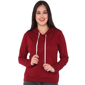 เสื้อฮู้ดแขนยาวสำหรับผู้หญิง, เสื้อฮู้ดผ้าฟลีซแบบสวมหัวผ้า20% คอตตอน80% สำหรับผู้หญิงใช้ได้ทั้งชายและหญิง - Product Image 4