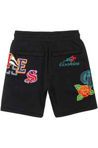 Stylish Men's Mid <b>Waistband</b> Plus Size Shorts High Street Style Custom Design Embroidery Patches 100% Cotton Terry Breathable - Product Image 4