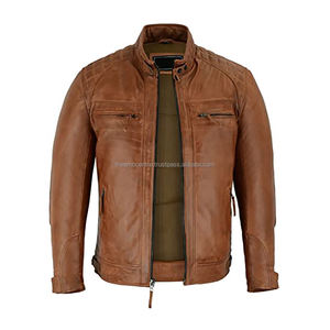 Meilleur prix sur mesure vestes en cuir pour hommes nouvelle arrivée vêtements pour hommes meilleure vente veste en cuir pour hommes - Product Image 5