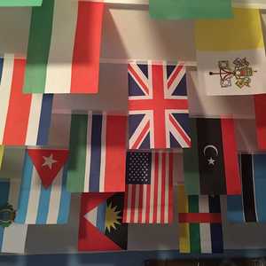 33Ft, 32 Countries Flags 11.8"x7.8", International Bunting Pennant Banner with Vivid Color and <b>String</b>, World Party Decoration - Product Image 3