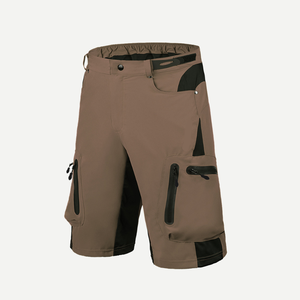 Short cargo confortable à taille élastique pour hommes Short de plage personnalisé en molleton de polyester avec poches latérales Décoration à motif solide - Product Image 3