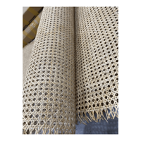 Venta al por mayor de plástico de alta calidad tejido de mimbre malla caña cincha rollo de mimbre natural/plástico