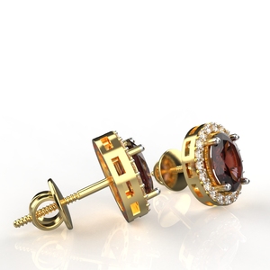 กระดุมทอง18K 1.10กะรัตทับทิมแต่ละเม็ด - Product Image 4