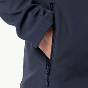 Chaqueta Softshell ligera transpirable para hombre al aire libre personalizada con bolsillo en el pecho chaqueta de agua de invierno al por mayor para hombre - Product Image 3