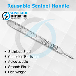 Poignée de scalpel chirurgical en matériau durable Poignée de scalpel de marque privée Poignée de scalpel la plus vendue - Product Image 5