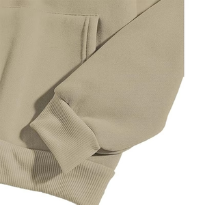 Sudadera con capucha beige personalizable para hombre y mujer, sudadera lisa de lana en blanco, Top con capucha personalizado - Product Image 2