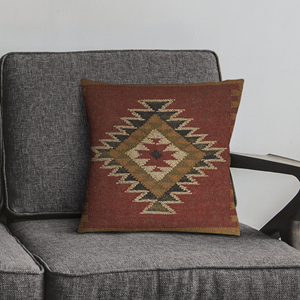 Coussin de siège en jute tissé à la main avec motif de conception rustique élégant et authentique Coussin de dos polyvalent pour tous les types de chaises d'hôtel - Product Image 5