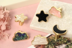 Moon Star and Cloud Resin Knob for Cabinets Drawers and Doors Cute Decorative Handle for <b>Kids</b> Room Home Decor and Furniture Use - Product Image 3