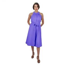 ชุดเดรสยาวถึงเข่าพิมพ์ลายดอกไม้แขนกุดใส่สบายสำหรับผู้หญิงชุดคลุมท้องใส่ได้ทุกวัน - Product Image 1