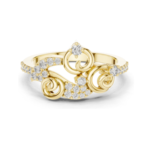 18KT, 14KT, 10KT Gold Lab Diamond Ladies <b>Ring</b> VVS-VS EF Clarity Rose, Yellow, White Gold 0.302 CT Moissanite & Lab - Product Image 2