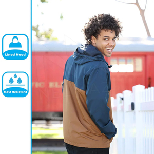 Hombres OEM personalizado chaquetas al aire libre cortavientos impermeable chaqueta de lluvia chaqueta de nieve - Product Image 4