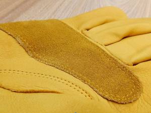 Gants OEM en cuir de mouton refendu à deux doigts Gants de sécurité industriels ignifuges anti-coupure Caractéristiques extérieures - Product Image 5