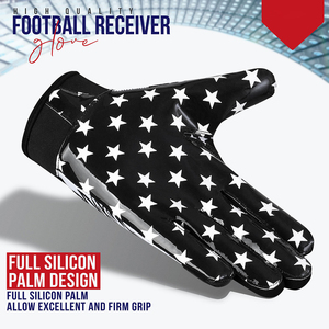 Wholesale Customized Printing Extra Grip Premium American Football Glove Microfiber, Breathable, Lightweight - Product Image 4