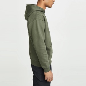 Tùy chỉnh người đàn ông của áo khoác trùm đầu Unlined độn áo 3D thêu stonewashed Dip nhuộm kỹ thuật Heavyweight mùa đông Hoodies - Product Image 5