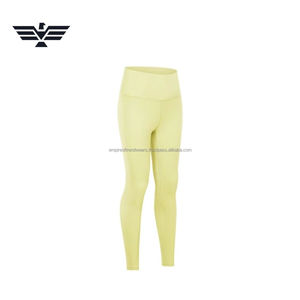 Meilleurs ensembles de vêtements de sport pour femmes de haute qualité, pantalons de yoga à taille haute élastique, en spandex/nylon, extensibles, respirants, pour le sport - Product Image 3