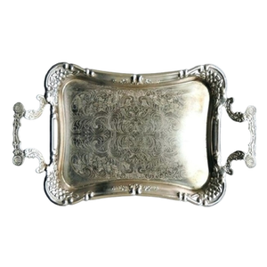 Handmade Rectangle Luxury Wedding Hotel Serving <b>Tray</b> Customized Elegant Durable Quality Food <b>Tray</b> From India for <b>Tea</b> Serving - Product Image 1