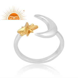 Nuevo diseño elegante Anillo de banda de plata esterlina Joyería de diseño personalizado para mujer Regalo para ella. - Product Image 1