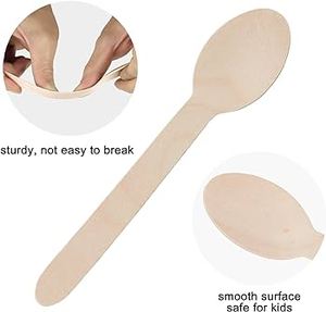 Premium Magnolia Wood Spoons - Eco-Friendly Biodegradable Utensil <b>Set</b> - Product Image 3