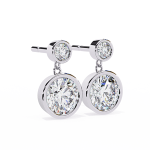 Vente en gros Boucles d'oreilles mignonnes en or 10 carats 14 carats 18 carats avec diamants pour femmes - Product Image 6
