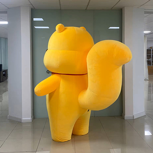 ब्रांड प्रचार पीले इंटरैक्टिव इंफ्लेटेबल कार्टून भालू शुभंकर शुभंकर कस्टम विज्ञापन इंफ्लेटेबल चलने वाली पोशाक - Product Image 5